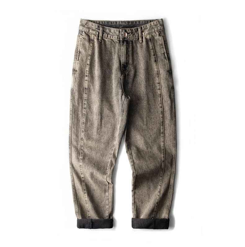 Jeans Pants Trousers Denim Spring Niche Design Men's Comfortable Loose Straight Casual Versatile Clothing