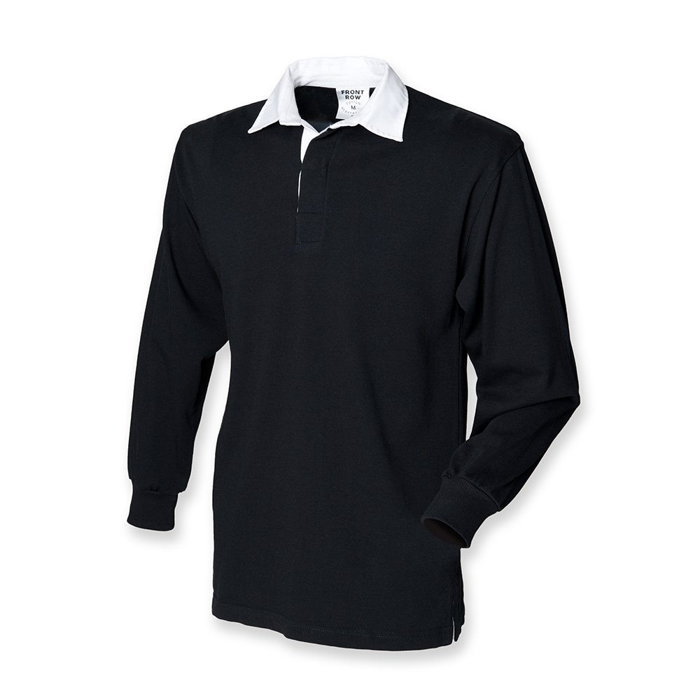 Front Row Original Rugby Shirt : Color - Black : Size - XL