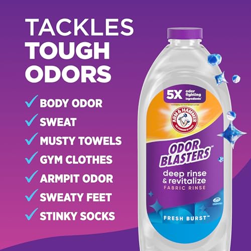Image of ARM & HAMMER Odor Blasters Fabric Rinse, Fresh Burst Scent, 50 Fl Oz
