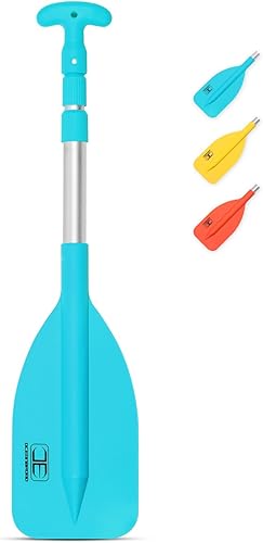 Miniatura 2 de OCEANBROAD Telescoping Emergency Paddle 42''54'' Aluminium Shaft for Kayaing Boating Canoeing River Tubing