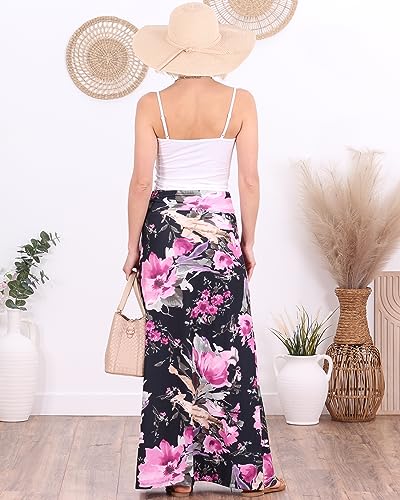 Image of Popana Long Maxi Skirt for Women, Flowy Long Skirts for Women | High Waisted Soft Trendy Rayon, Sundress Convertible Skirt, Long Length Bodycon Maxi Skirt, Petite and Plus Size