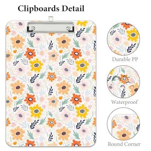 Rimilak-Plastic-Clipboards-with-Metal-Clip-A4-Letter-Size-9-x-125-Office-Decorative-Clipboards-for-Students-Women-Men-and-Kids-Cute-Clipboard-Custom-Pattern