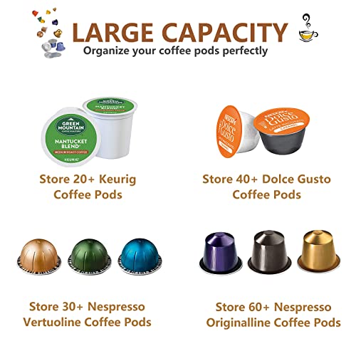 Homicozy CPH-01 Coffee Pod Holder With Bamboo Lid thumb #6