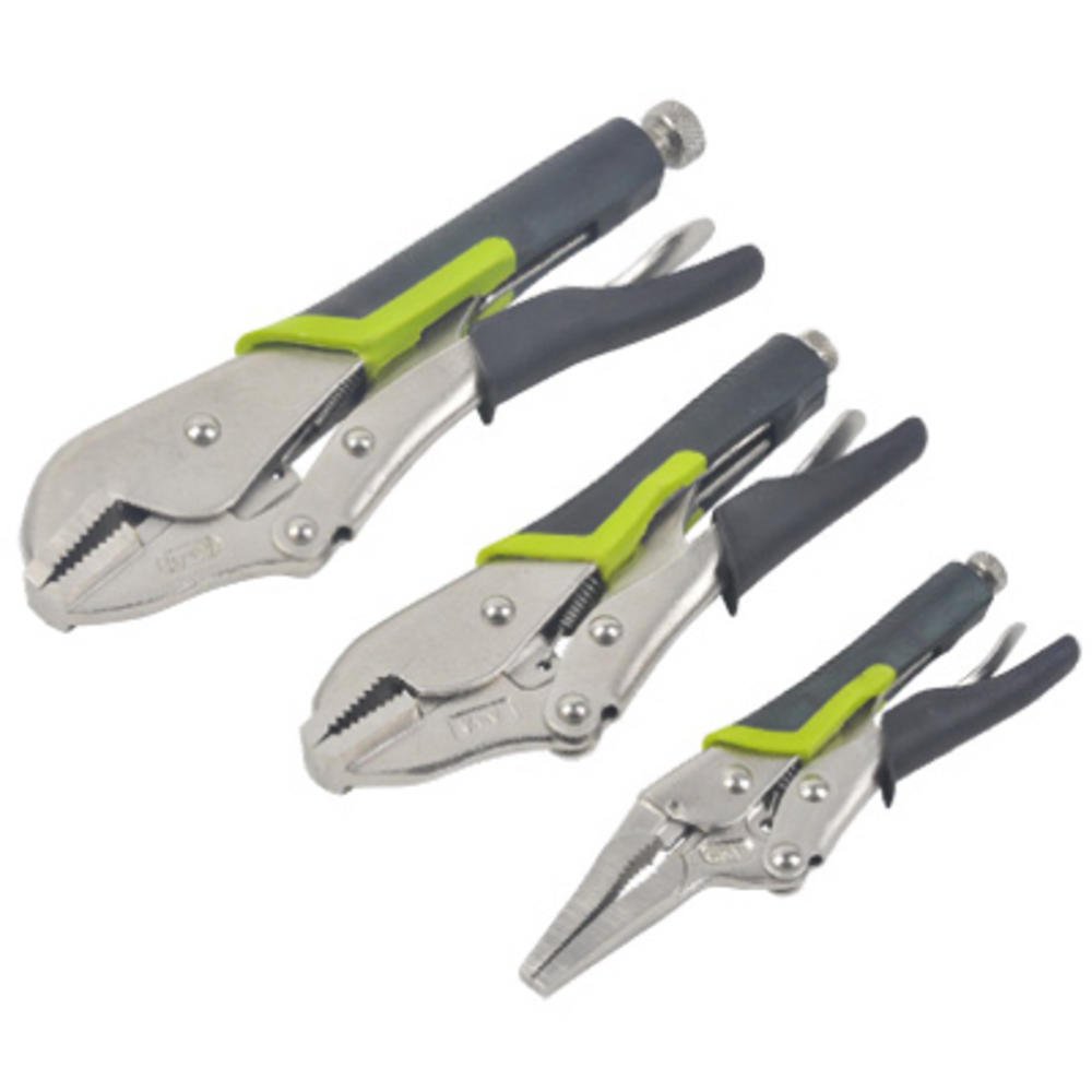 APEX TOOL GROUP-ASIA 213182 Master Mechanic 3 Piece Locking Plier Set