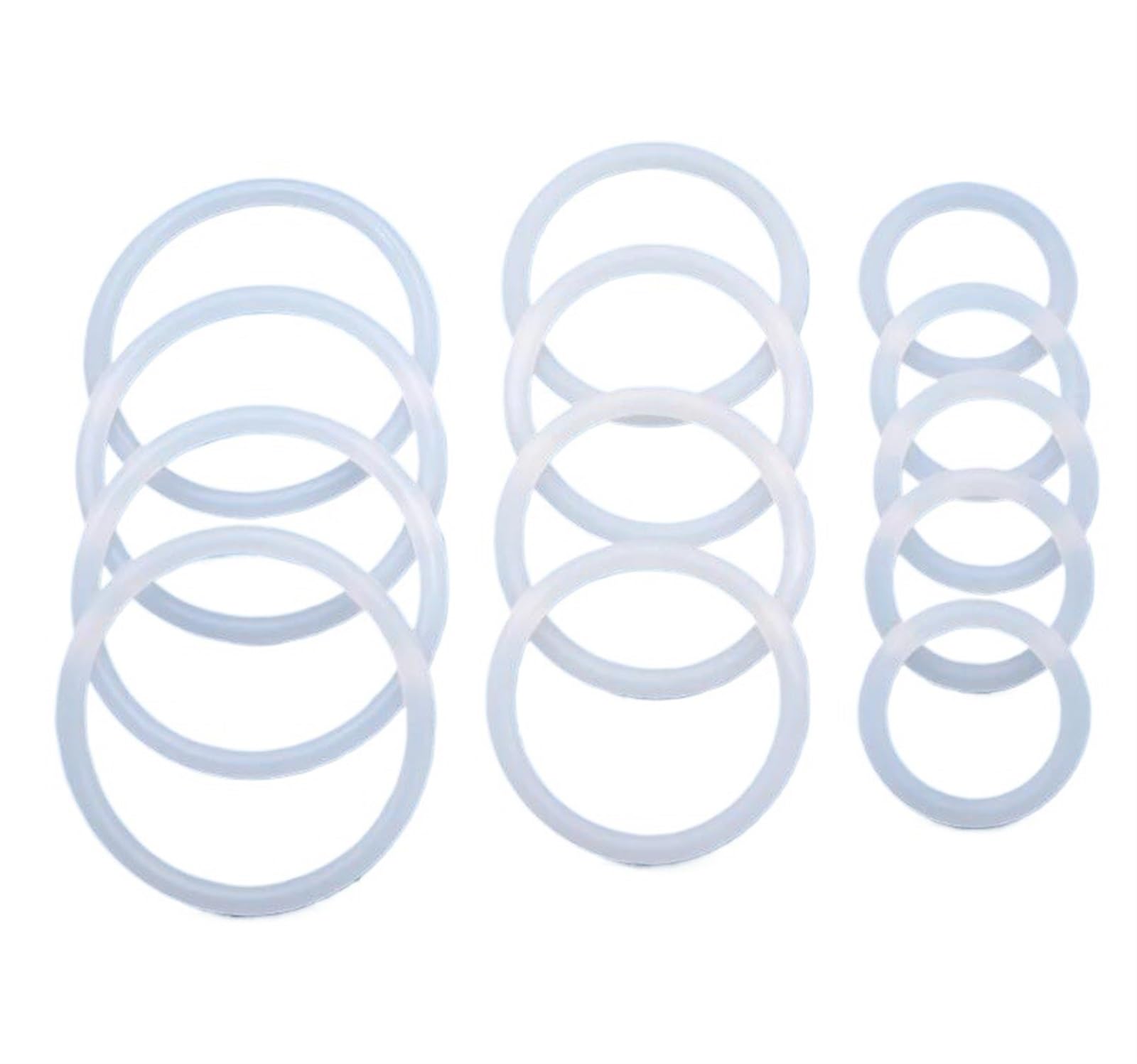 5 Stück Silikon O-Ringe 100x110x5mm - Weiße Dichtungen Für Haushaltsgeräte