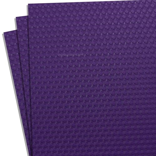 HOLSTEX Thermoform Sheet - (Basketweave Texture) - (.080 Thickness) - (12in x 24in Sheet) - (Purple Haze) - (3 Sheets) - for Holster Making, DIY Cosplay, Airsoft Armor