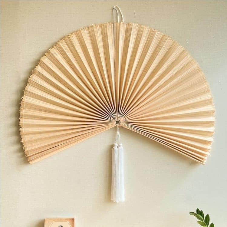 SUCHUBU Large Bamboo Wall Hanging, Wall Hanging Fan For Decoration,...