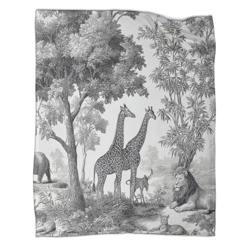Plaid forest 3D anti-décoloration pour en finir avec les couvertures rêches - 3