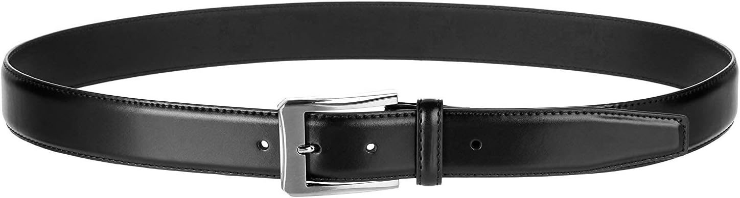 KM Legend Mens Genuine Leather Dress - Classic & Fashion For Work Business And Casual Belt - Image 2
