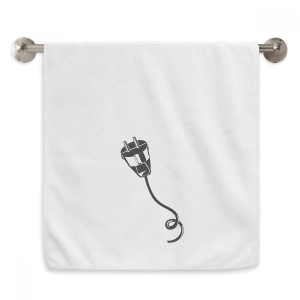 Serviettes débarbouillettes motif câble noir pour un séchage doux du visage