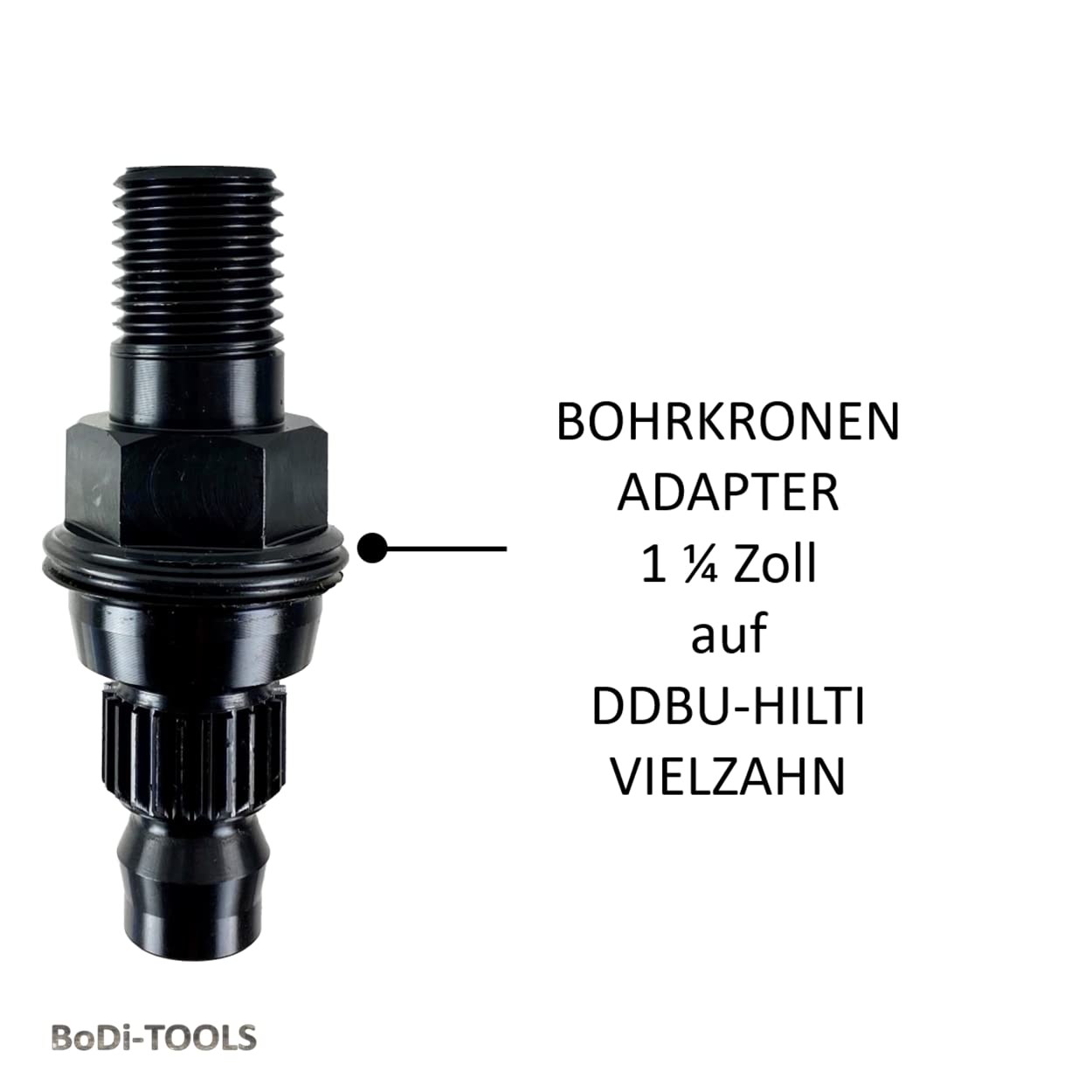 Adattatore per corone di trapano, adattatore, svasatore, punta per piastrelle, (adattatore, perni DDBU-Hilti 1 1/4")
