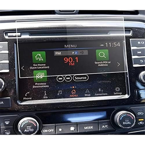 Film Protecteur d'écran Nissan Murano 2019-2021 Navigation 8 Pouces PET 2 Pièces