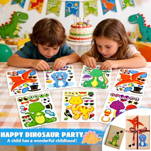 HandTool Dinosaur Party Favors,12 packs Dino Birthday Decorations with stickers mask car painting,Dinosaur Goody Bags for 3-5 4-7 8-12 Boys Girls Birthday Dino Themed Party Toys Gifts by HandTool - Used condition - Image 6