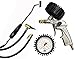 Produktbild HVG Reifenfüller-Set - Kupplungssystem mit 3 Anschlussschläuchen, Hebelstecker, Tankstellenstecker und Manometer 0-10 bar / 0-145 psi