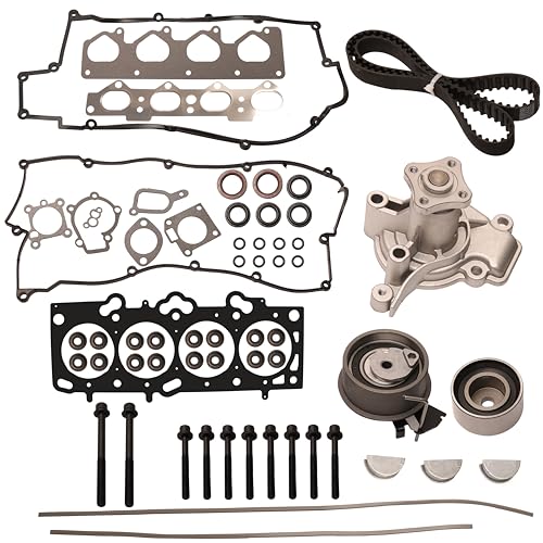Javouka ES71313, HGS120,HBK124, HS26181PT Hs26181Pt Engine Head Gasket Set With Head Bolt Kit+Tckwp284A Engine Timing Belt Kit cover