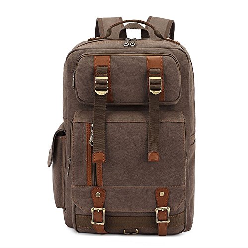 KAUKKO Vintage Camping mochila Casual portátil paquetes para College bolsas de deporte