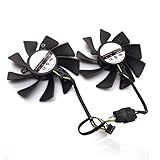 LMNCBVYA A Set FD9015U12S 12V 0.55A 85mm Cooling Fan for XFX HD7950 FX-797A-TDF HD7970 Graphics Card - 4Pin Connector