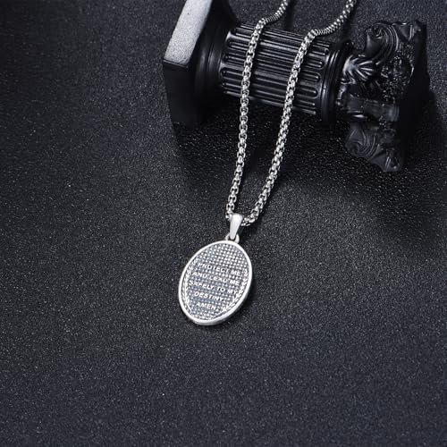 Sterling Silver St Michael/Crucifix/St Christopher/St Jude/Virgin Mary Necklace for Men Women Patron Saint Pendant Amulet Medal Religion Jewelry Gifts4