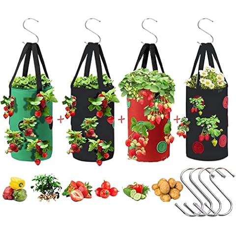 4 Pcs Upside Down Strawberry Planter Cover