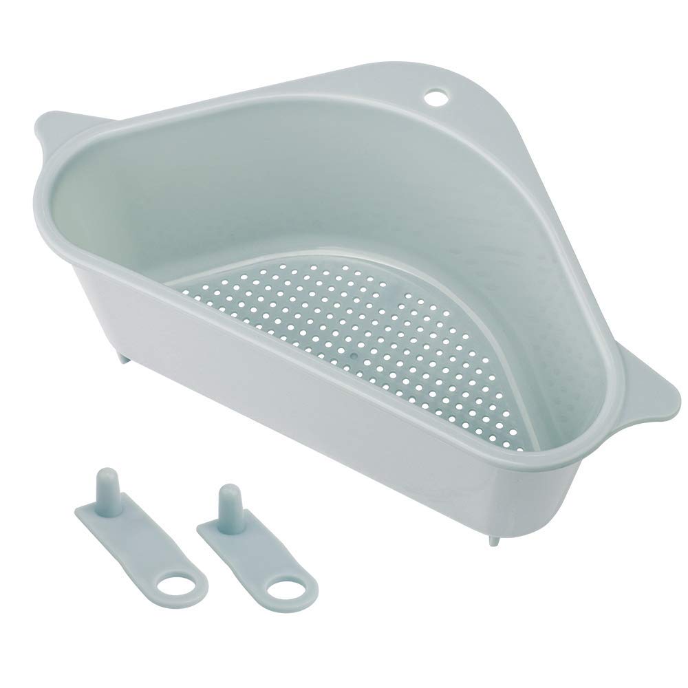 N.S Spoelbak Zeef Mand Driehoekige Sink Afvoerplank Hoek Met Zuig Opslagrek Sucker Multifunctionele Keuken Side Sink Filter Spoelbak Spons Houder Badkamer Zeep Doos Organizer 3 Kleuren