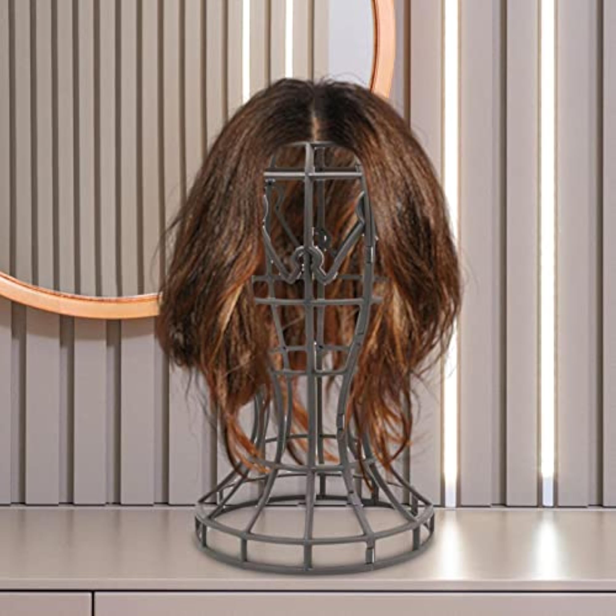 Travel Wig Stand Foldable for Easy Display