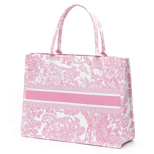 FENGJINRUHUA Fashion Luxury Tote Bag Cotton Linen Handbag Large Capacity Jacquard Retro Exquisite2