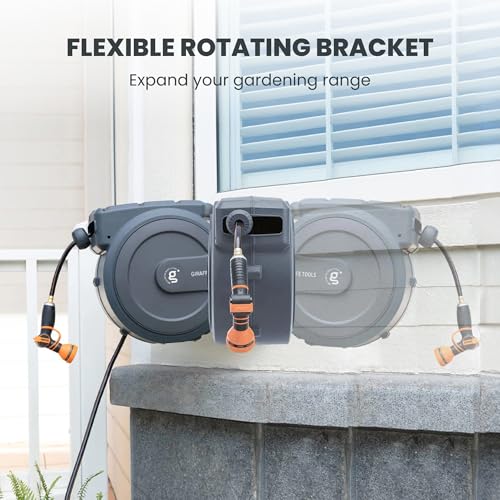 Giraffe Tools USAW25-MB Pro Hose Reel 1/2 Inch X 78 Ft With Metal Bracket, Heavy Duty, Any Length Lock Garden Hose Reel thumb #4