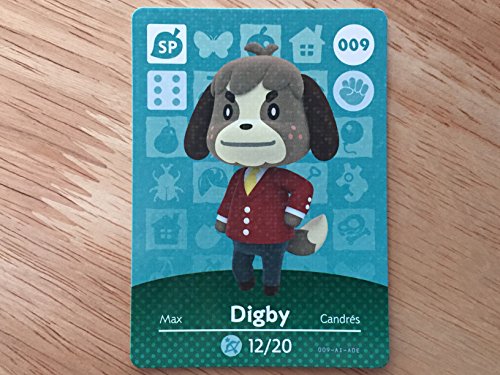 Animal Crossing Happy Home Designer Amiibo Card Digby 009/100