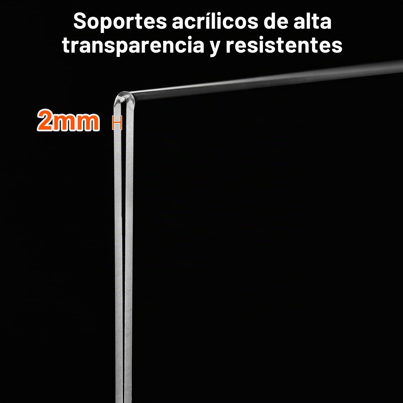 Paquete de 10 Expositor A5 Acrílicos, Base de Madera, A5 Stands Porta Menú Doble cara, Soporte Sobremesa A5 Porta Carteles per Ristoranti, Hotel, Negozi, Ufficio, Documenti