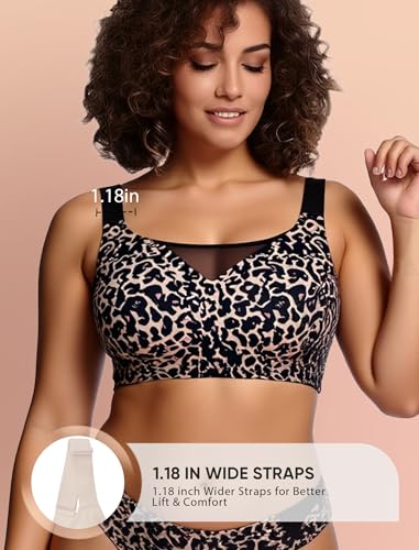 Image of Wireless Bras for Women No Underwire Seamless Buttery Bralettes Smoothing Women's Bras Full Coverage Shapedly Bra