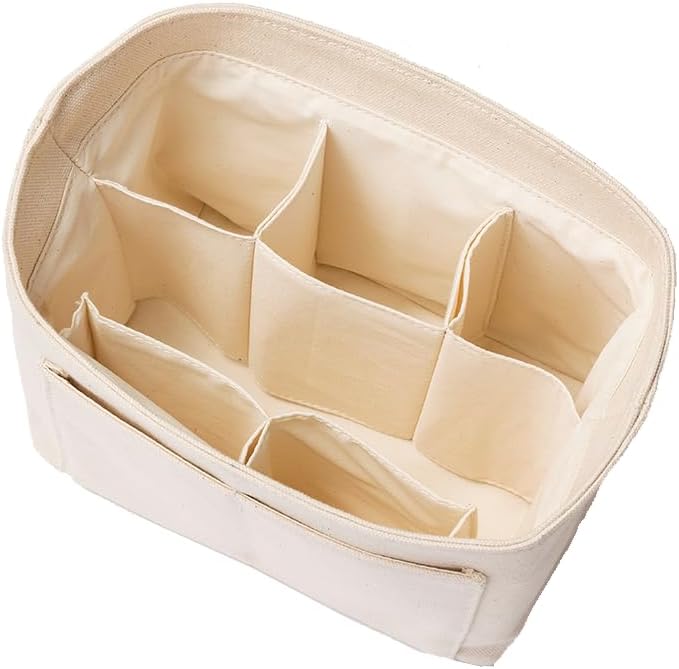 Purse Organizer Insert, Bag in Bag Felt Fabric Handbag Organizer, 4 Sizes for Speedy Neverfull (Beige,X-Small)