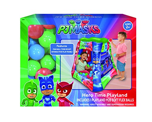 image for PJ Masks Ball Pit, 1 Inflatable & 20 Sof-Flex Balls, Green/Blue/Red, 3