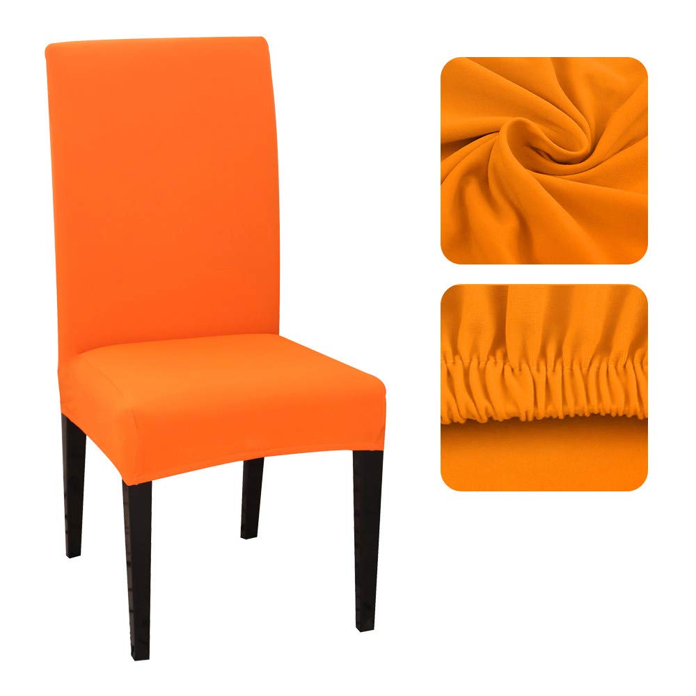 Couverture de chaise orange bonbon spandex stretch pour banquet hôtel et salle à manger