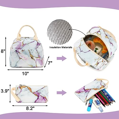 LEDAOU Mochila para meninas, mochila escolar, mochila infantil para adolescentes, conjunto de mochil