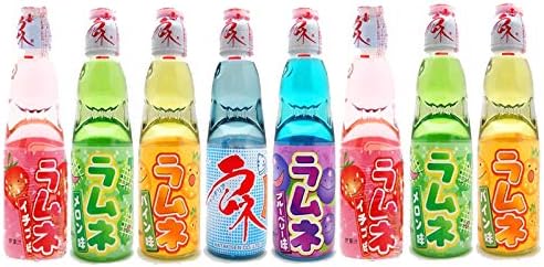 Hatakosen Ramune Soda (Fruity Gift Set) 200ml (8 Bottles)
