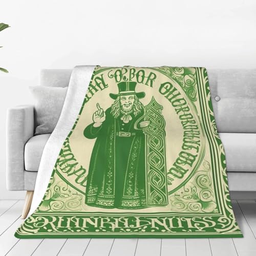 Couverture Saint-Patrick plaid douillet idée cadeau décoration pour le salon - 2