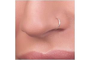 Tiny Silver Nose Ring - 7mm Dainty 925 Sterling Silver Nose Hoop
