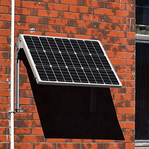 Suner Power 12V Solar Battery Charger Maintainer, Waterproof 50W Solar Trickle Charger, High Efficiency Solar Panel Kit, Built-In Intelligent Mppt Controller + Adjustable Bracket + Sae Cable Kits #TOP5