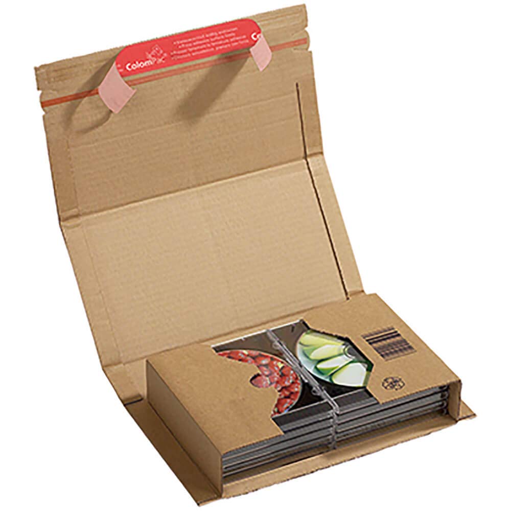 ColomPac CP 020.04 Universal-Versandverpackung für DIN A5+ Formate, braun – 5 Stück