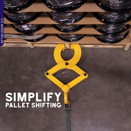 BISupply Pallet Puller Clamp, 6,000 lb pound Pulling Capacity, Pallet Grabber Hook Puller Tool for Forklift Chain by BISupply - Image 5