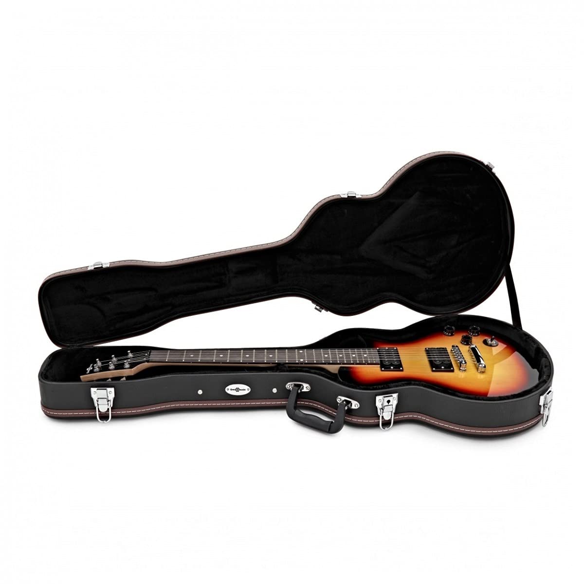gear4music Custodia rigida per chitarre elettriche stile New Jersey