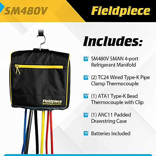 Fieldpiece Sm480V Sman Digital Manifold Wireless Data Logging #TOP4