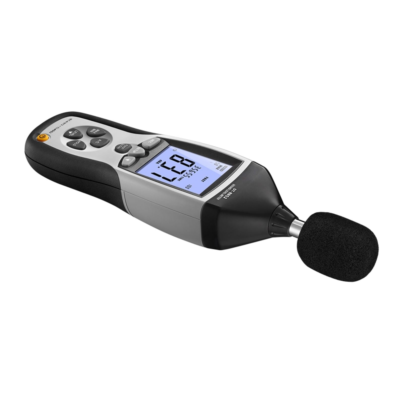 Fonometro digitale Misuratore di livello sonoro digitale da 30-130 DB, registratore USB con funzione dati per usi interni/esterni