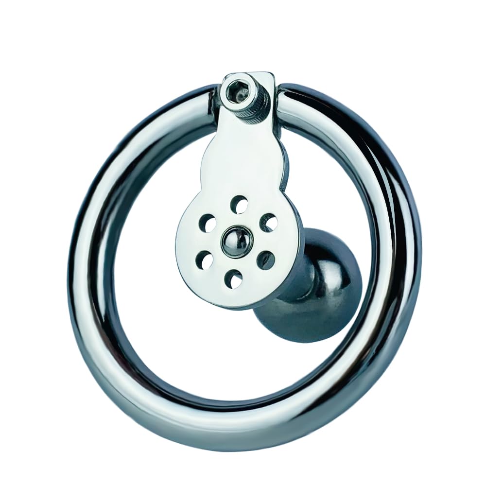 Bondage Masters Chastity Cage Male Chastity Device Surgical Grade Stainless Steel, Removable Urethral Tube, Sperm Stopper Ball