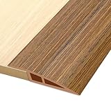 Vinyl Door Threshold Flooring Transition Strip Self Adhesive Carpet Edging Strip for Laminate Doorway Edge Threshold from 1/5' to 2/5' (Light Brown Wood Grain, 6.6 Ft)