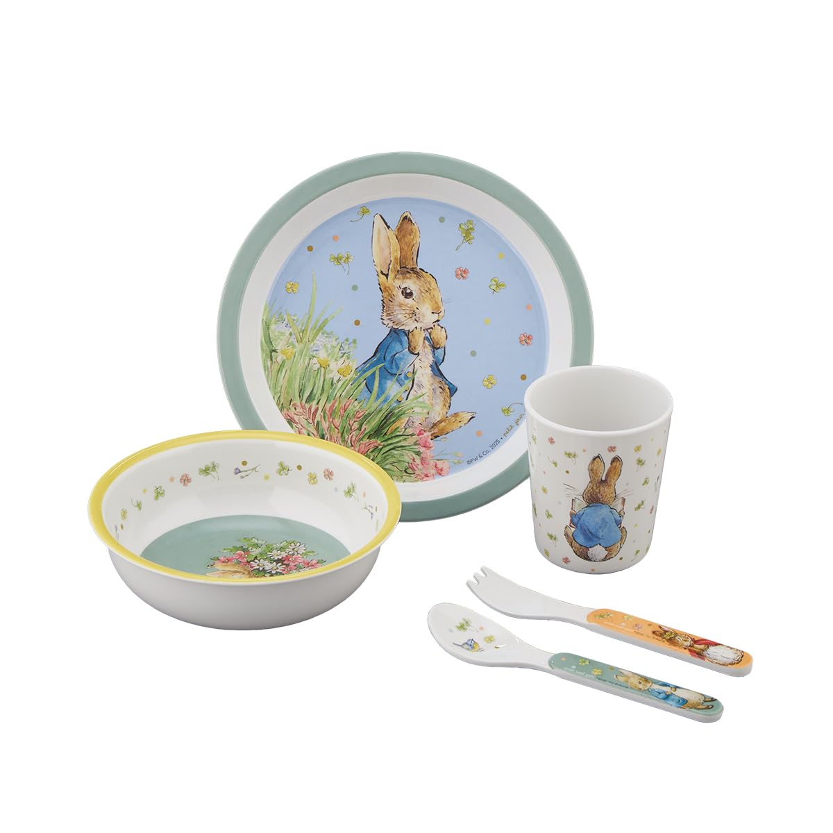 Coffret cadeau pour enfant 5 pièces Peter Rabbit