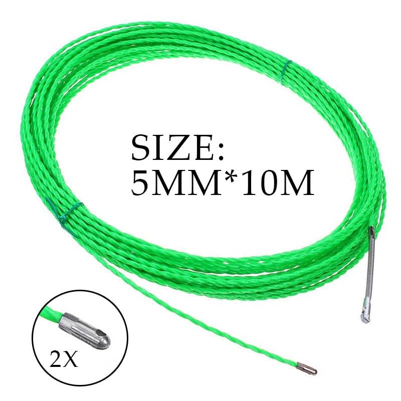 Outdoor Extension 5mm Fiberglass Electrical Wire Cable Push Puller Duct Fish Tape Guide Device Aid Tool 5 Meters to 30Meters Solar sheathed(Color:10meter)