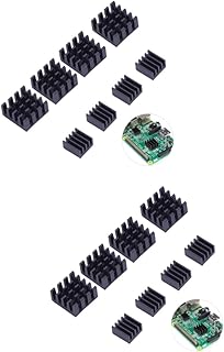 Generic Aluminum Heatsink Cooling Circuit Board 16 Pcs Aluminum Radiator Aluminum Heatsink Cooling Board Aluminum Heatsink Cooler Board Electronic Circuit Board DIY Aluminum Heat Sinks