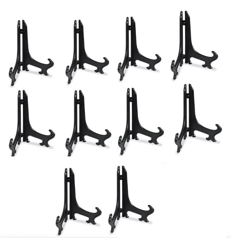 La mejor comparación de Expositores de láminas , tabla con los diez mejores. 43 10 PCS Soportes de Plástico para Caballete, Exhibidor de Placas y Marco de Fotos (Negro, 8 inch (12 pack))