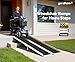 Rollstuhlrampe 152CM, gardhom Max. 362KG Ladekapazität Anti-Rutsch Alu Klapprampe für Rollstuhlfahrer oder Rollator, Schwellenrampe für Heimtreppen Treppen Türen Mobilitätsroller